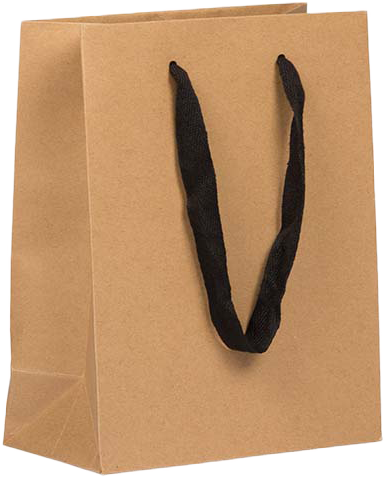 Brown Kraft Recycled Medium Matte Heavy Duty Gift Bags (8 x 10 x 4)