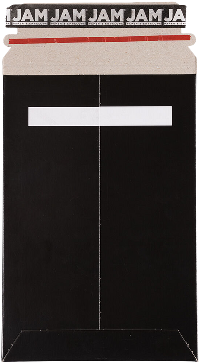 Black 130lb 6 x 9 Photo Mailer Envelopes with Peel & Seal