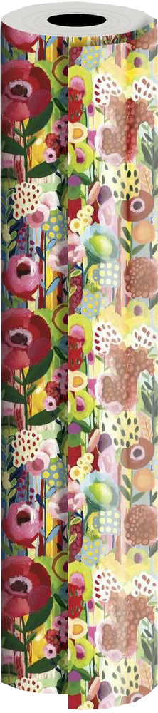 Floral Collage Bulk Wrapping Paper (1666 Sq Ft)