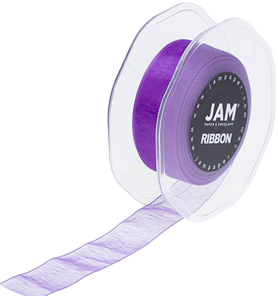 Purple 7/8 Inch x 25 Yards Sheer Ribbon