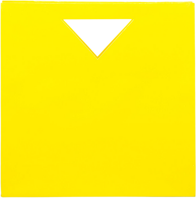 Yellow Medium Glossy Gift Bags with Die-Cut Handles (12 x 12 x 4)