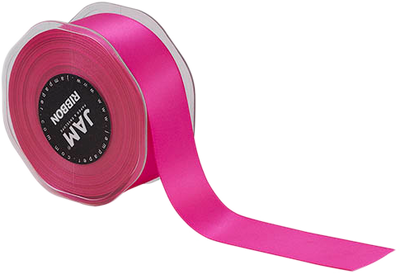 Hot Pink Satin 1 1/2 Inch x 25 Yards Ribbon