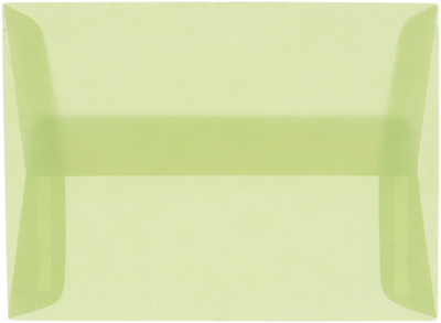 Leaf Green Translucent 30lb A10 Invitation Envelopes (6 x 9 1/2)