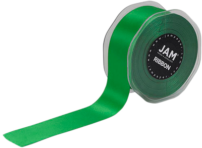 Emerald Green Satin 1 1/2 Inch Thick x 25 Yards Ribbon
