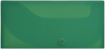 Dark Green Snap Button Pencil Case
