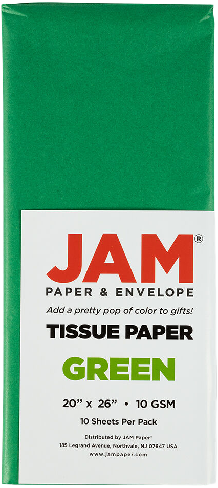 Green Tissue Paper (20 x 26) - 10 Sheets
