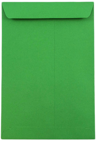 Holiday Green 24lb 6 x 9 Open End Envelopes