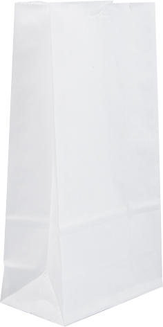 White Kraft Small Paper Lunch Bags (4 1/4 x 8 x 2 1/4)