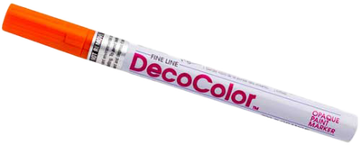 Orange Fine Line Opaque Paint Markers