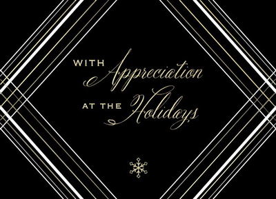 Simple Holiday Appreciation Christmas Cards