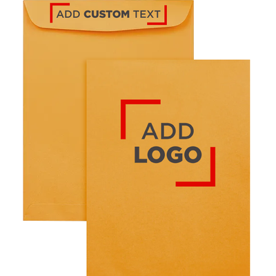 Brown Kraft 28lb 12 x 15 1/2 Open End Envelopes