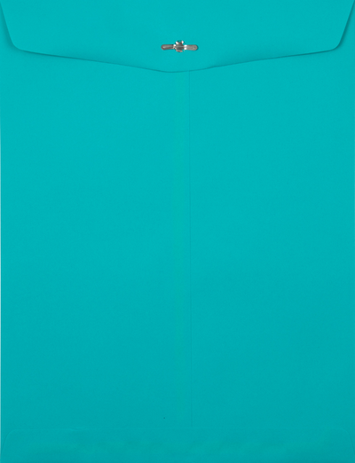 Sea Blue 24lb 10 x 13 Open End Envelopes with Clasp