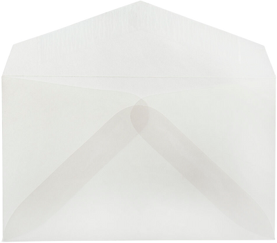 Clear Translucent 28lb #63 2Pay Envelopes (2 1/2 x 4 1/4)