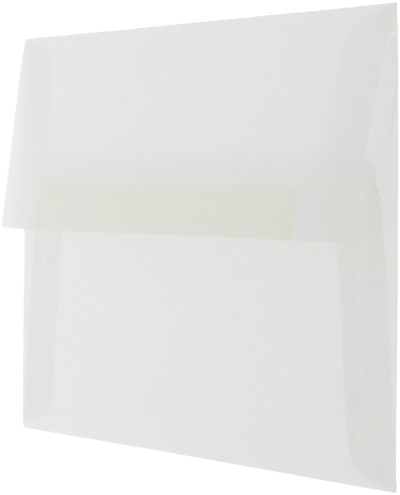 Clear Translucent 28lb A1 Invitation Envelopes (3 5/8 x 5 1/8)