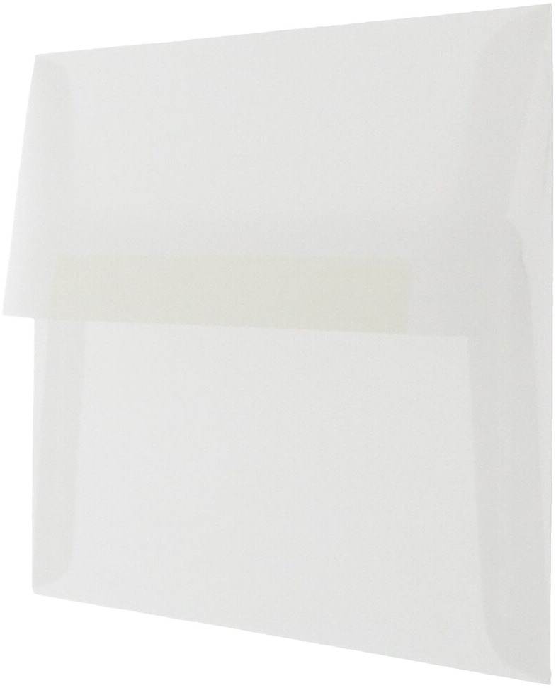 Clear Translucent 28lb A1 Invitation Envelopes (3 5/8 x 5 1/8)