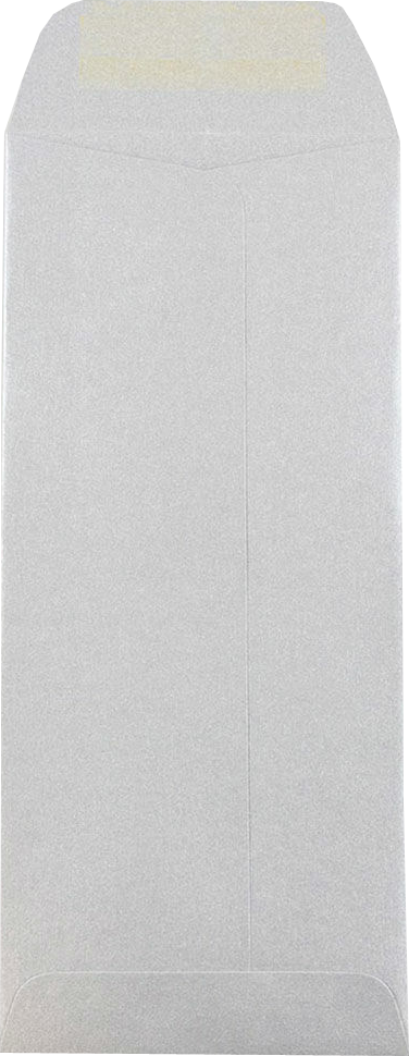 Silver Metallic 32lb #10 Policy Envelopes (4 1/8 x 9 1/2)