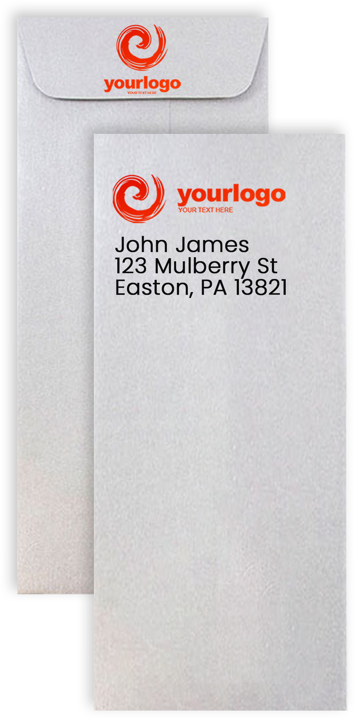 Silver Metallic 32lb #10 Policy Envelopes (4 1/8 x 9 1/2)
