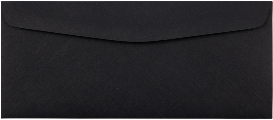 Black Linen 32lb #10 Regular Envelopes (4 1/8 x 9 1/2)