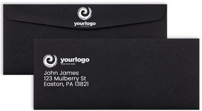 Black Linen 32lb #10 Regular Envelopes (4 1/8 x 9 1/2)