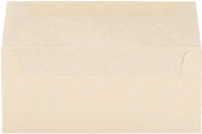 Natural Parchment 24lb #10 Square Flap (4 1/8 x 9 1/2)