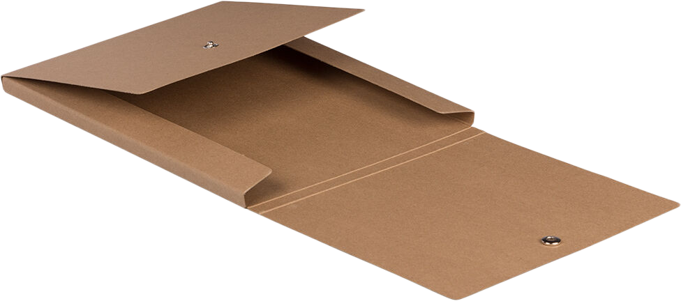 Brown Kraft12 1/8 x 9 x 1/2 Vertical Snap Portfolios