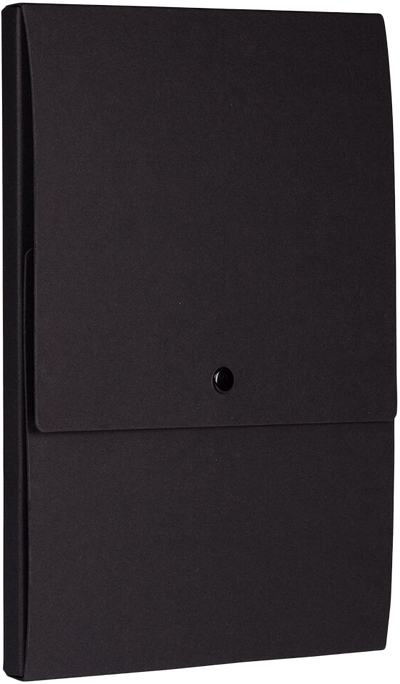 Black Kraft 12 1/8 x 9 x 1/2 Vertical Snap Portfolios