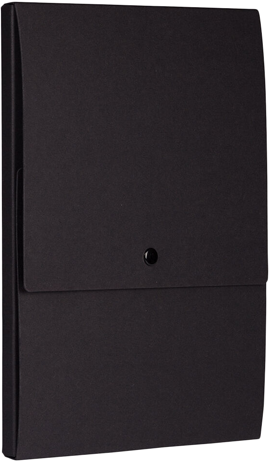 Black Kraft 12 1/8 x 9 x 1/2 Vertical Snap Portfolios