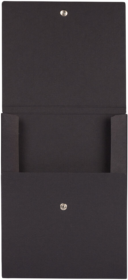 Black Kraft 12 1/8 x 9 x 1/2 Vertical Snap Portfolios