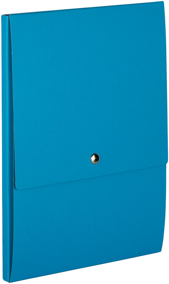 Blue Kraft 12 1/8 x 9 x 1/2 Vertical Snap Portfolios