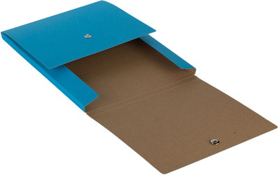Blue Kraft 12 1/8 x 9 x 1/2 Vertical Snap Portfolios