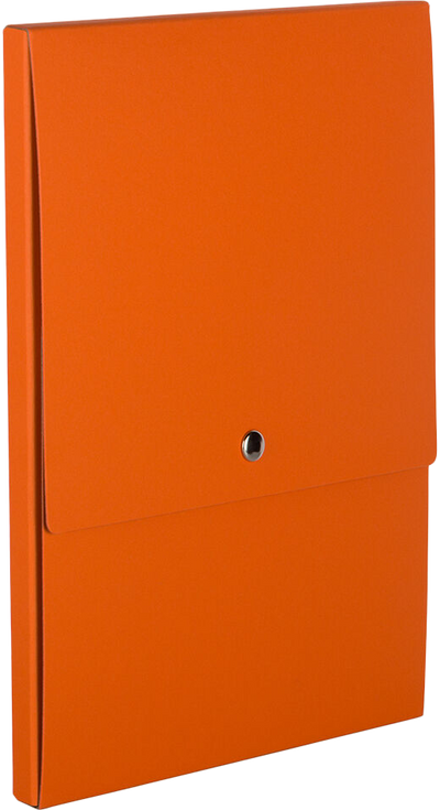 Orange Kraft 12 1/8 x 9 x 1/2 Vertical Snap Portfolios