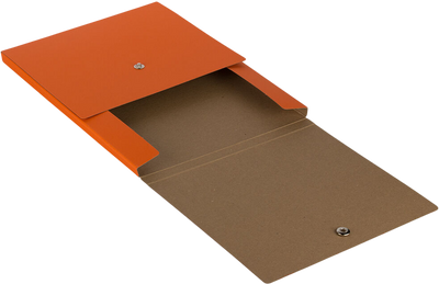 Orange Kraft 12 1/8 x 9 x 1/2 Vertical Snap Portfolios