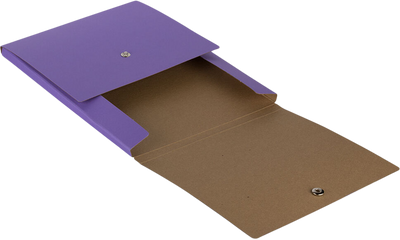 Purple Kraft 12 1/8 x 9 x 1/2 Vertical Snap Portfolios