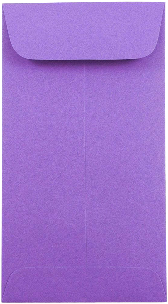 Violet Grape Purple 28lb #7 Coin Envelopes (3 1/2 x 6 1/2)