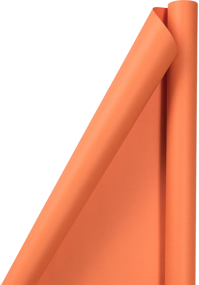 Orange Matte Wrapping Paper (25 Sq Ft)