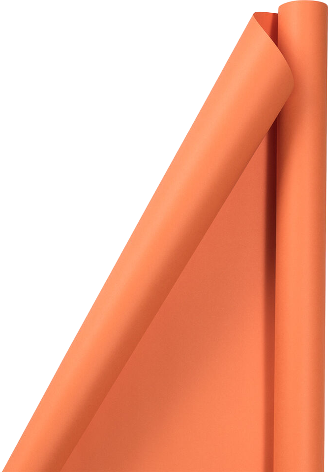 Orange Matte Wrapping Paper (25 Sq Ft)