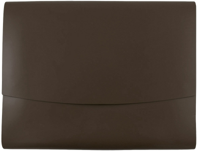 Dark Brown 10 x 13 Leather Portfolios with Snap