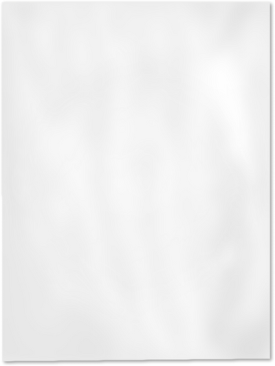9 x 12 No Glue Pocket Folder - Glossy White