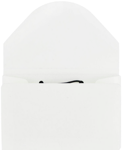 White Solid Plastic Business Card Case - 20 Card Capacity
