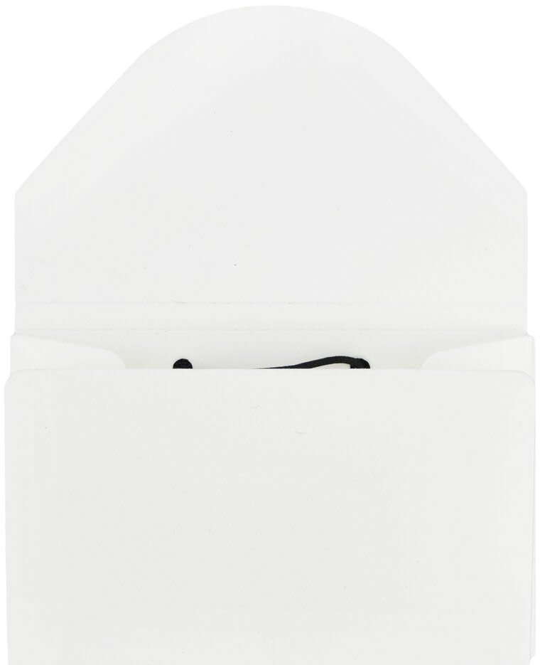 White Solid Plastic Business Card Case - 20 Card Capacity
