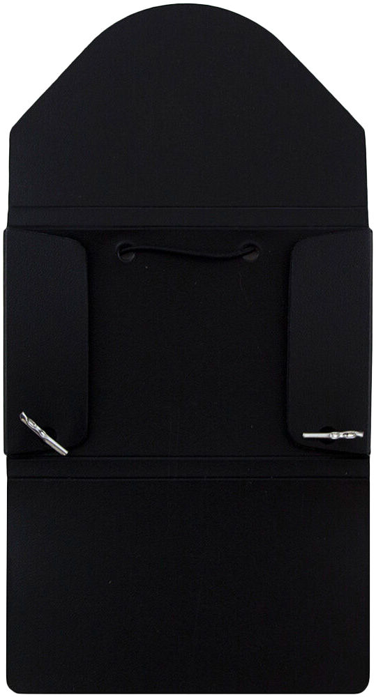 Black Solid Plastic Business Card Case - 20 Card Capacity