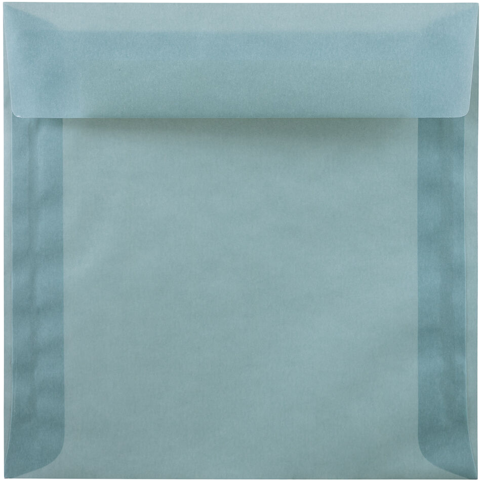 Ocean Blue Translucent 30lb 8 x 8 Square Envelopes