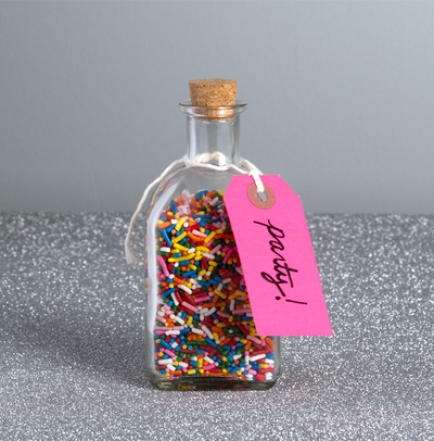 Neon Pink Tiny Gift Tags (2 3/4 x 1 3/8) - 10 Pack