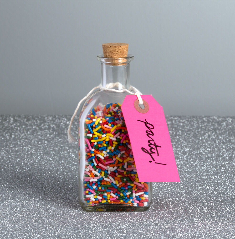 Neon Pink Tiny Gift Tags (2 3/4 x 1 3/8) - 10 Pack