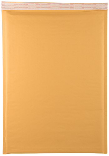 Brown Kraft 80lb 12 1/2 x 17 1/2 Bubble Mailer with Peel & Seal