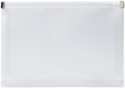 Clear 5 1/4 x 8 x 1 1/4 Booklet Plastic Envelopes with Zip Closure