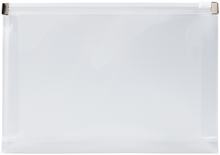 Clear 5 1/4 x 8 x 1 1/4 Booklet Plastic Envelopes with Zip Closure