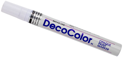 White Broad Line Opaque Paint Marker