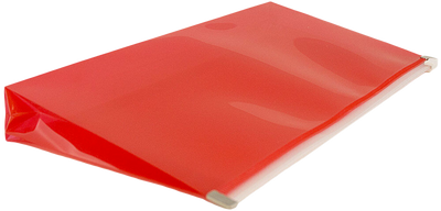 Red #10 Business Plastic Envelopes (4 1/8 x 9 1/2) with Zip Closure