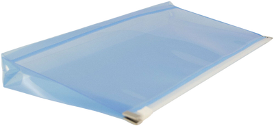 Blue #10 Business Plastic Envelopes (4 1/8 x 9 1/2) with Zip Closure